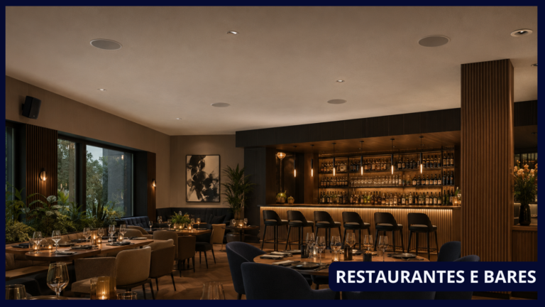 Sistemas de sonorização para bares e restaurantes